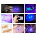 FOXNOV 12 LED UV Blacklight Flashlight Pet Urine Stain Detector, 395nm with 3 AAA Batteries